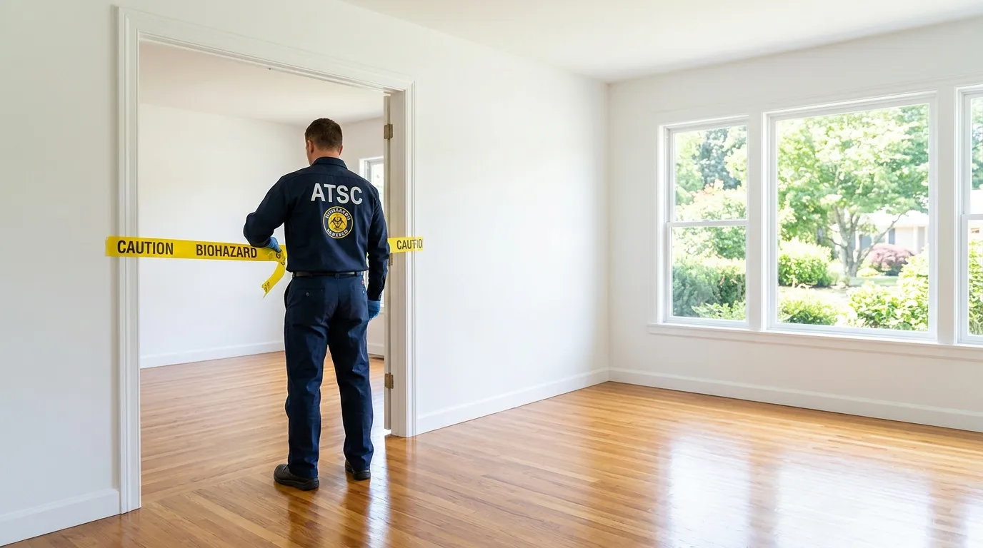 Certified biohazard cleanup crew performing Crime Scene Cleanup in Pelham